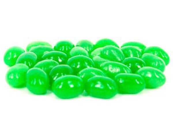 Mini Jelly Beans - Green at a Cheap Bulk Price - My Lollies