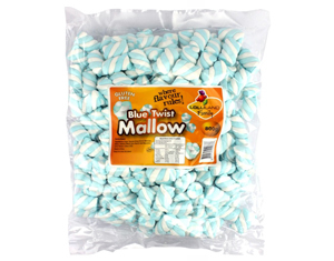 Lolliland Blue and White Marshmallow Twists 800g