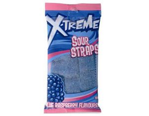 Xtreme Sour Straps Blue Raspberry
