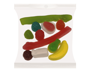 Party Mix Mini Bag 50g Clear Front
