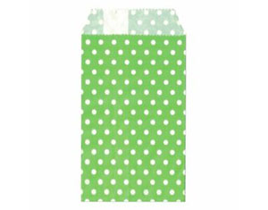 15pcs Paper Bag (S) Dot Green