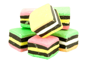 Allens Red Frogs or Licorice Allsorts