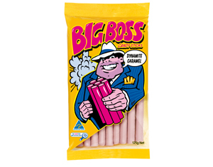 Big Boss Caramel Candy Sticks Sharebag 125g