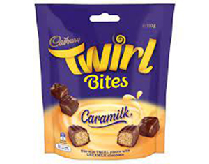 Caramilk Twirl Bites
