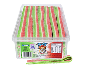 Strawberry And Watermelon Sour Straps