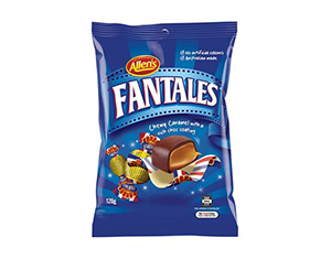 Allen's Fantales 120g blue package now available at MyLollies!