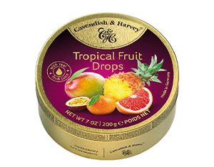 Cavendish & Harvey Tropical Fruit Drops TIn