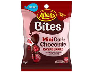 Allen's Mini Dark Chocolate Raspberries 120g