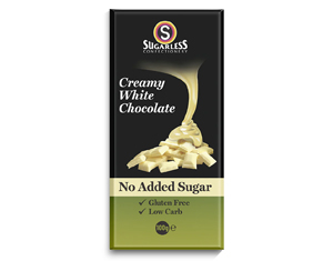 Sugarless Creamy White Chocolate 100g