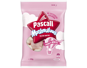Pascall Marshmallows Pink and White 280g